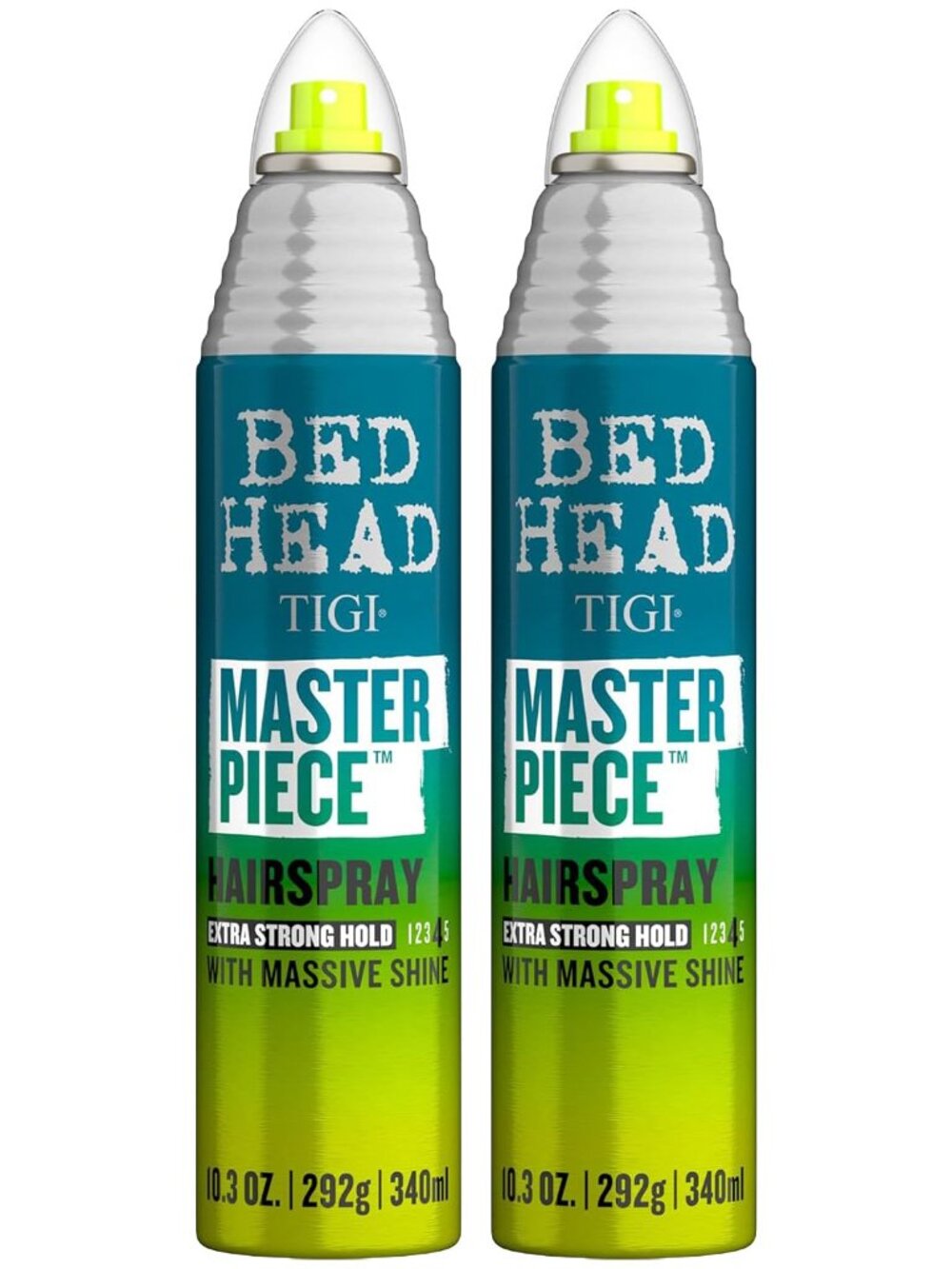 TIGI Bed Head Masterpiece Hairspray 2-Pack – Extra Strong Hold Hairspray, Frizz